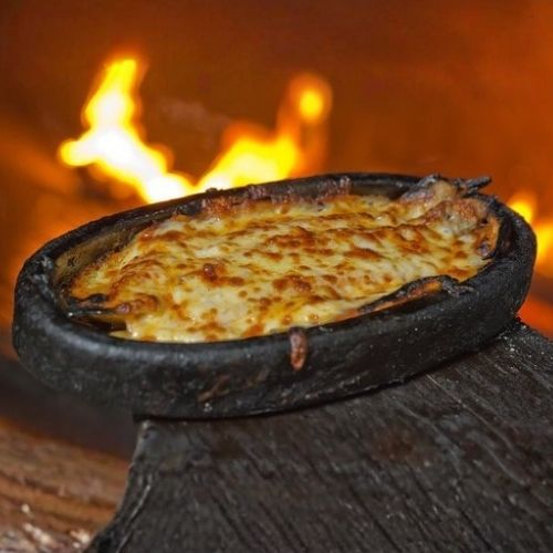 Kiremitte Kaşarlı Alabalık