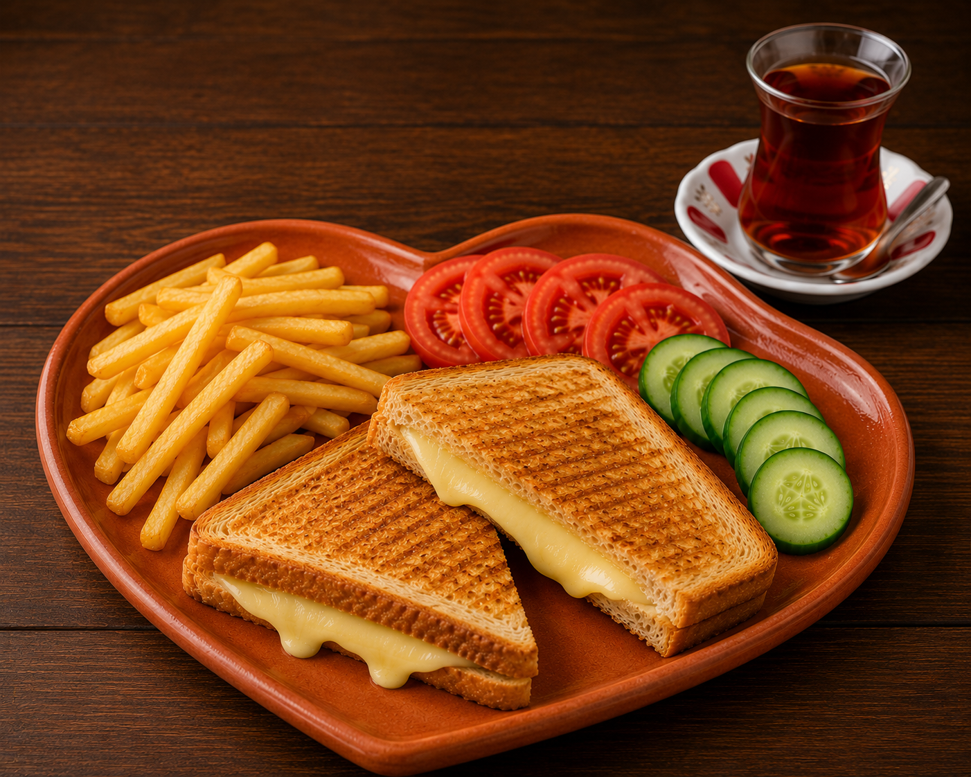 Kaşarlı Tost Menü